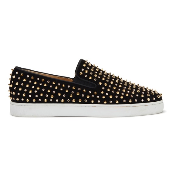 Authentic Louboutin Men’s Roller Studded Sneakers - Picture 3 of 9